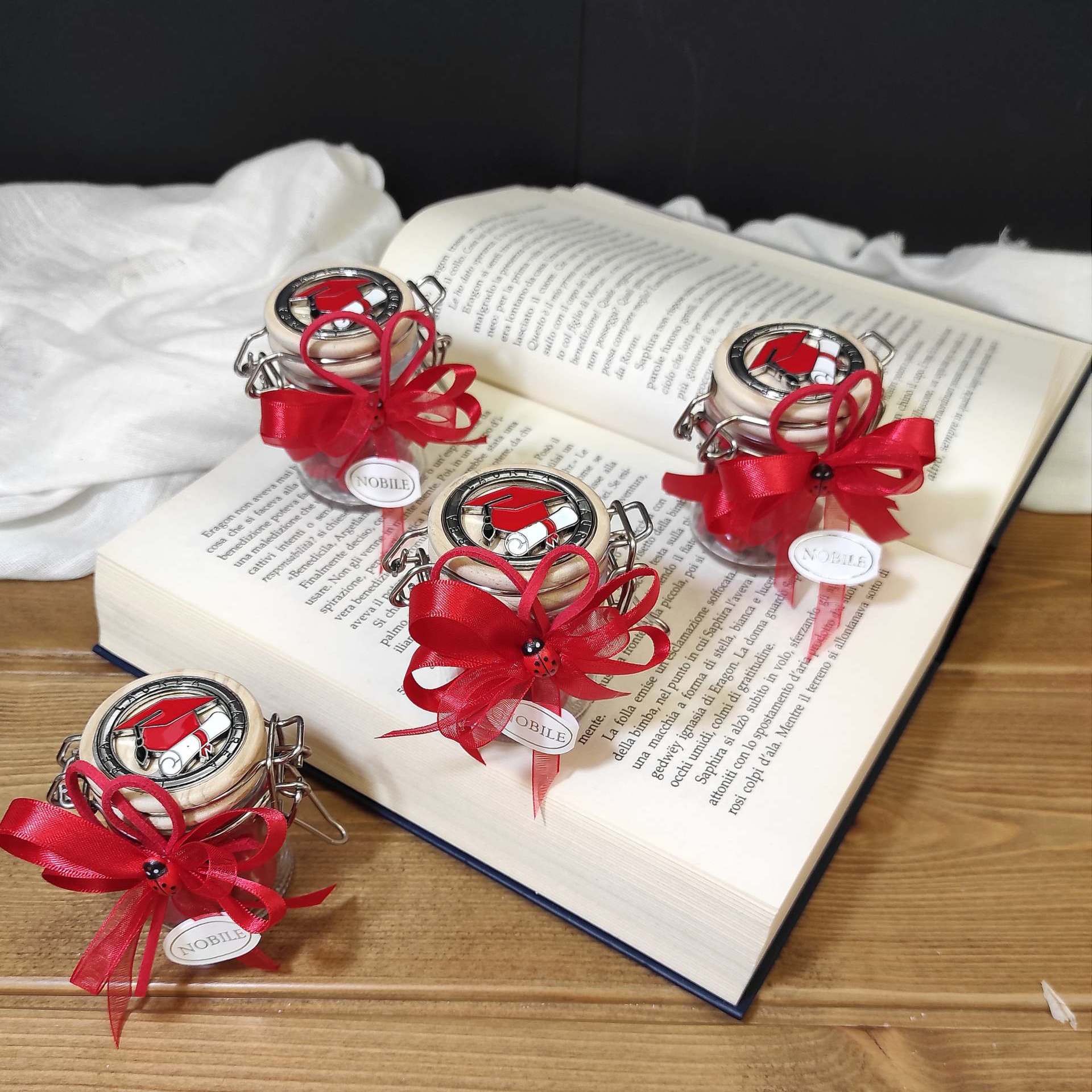 Barattolino laurea con Tocco