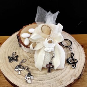 Bomboniera Sacchetto Prima Comunione con Charms