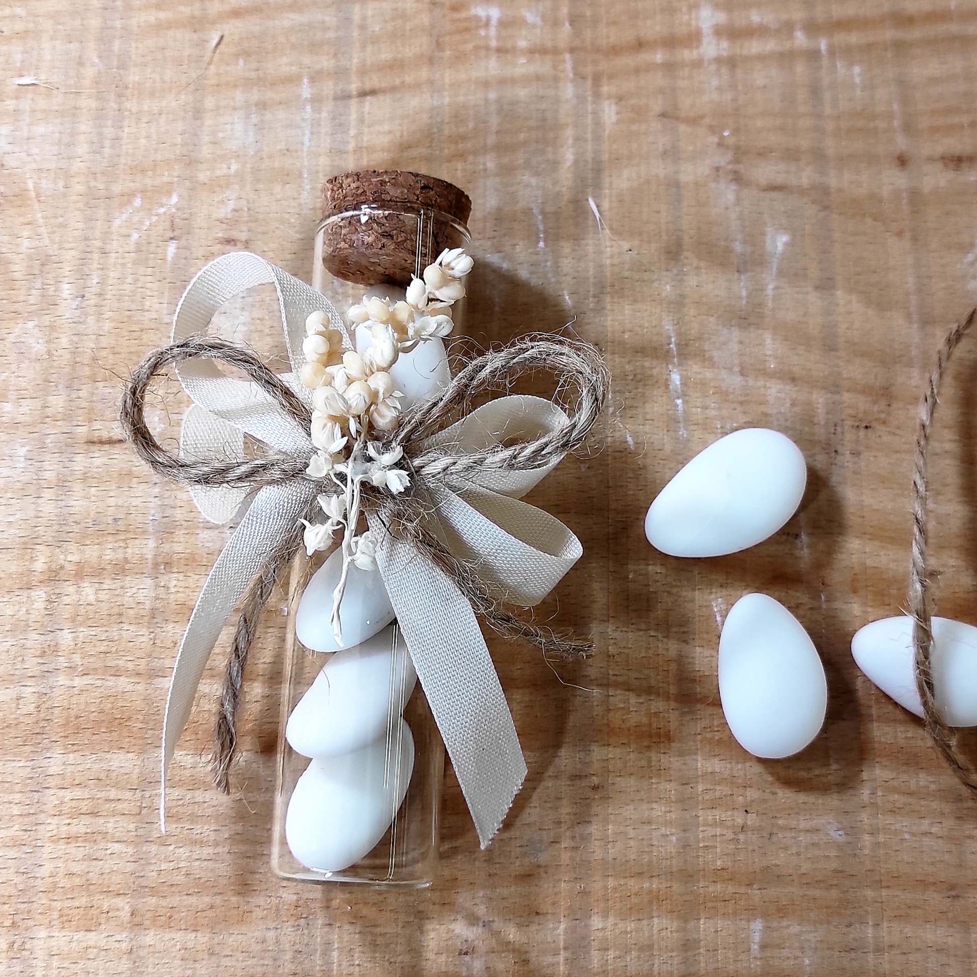 fialetta portaconfetti con fiori secchi_rit