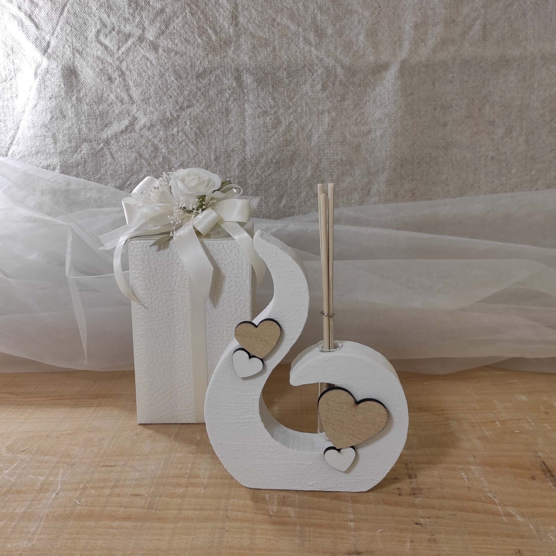 Profumatore con Cuori in Legno